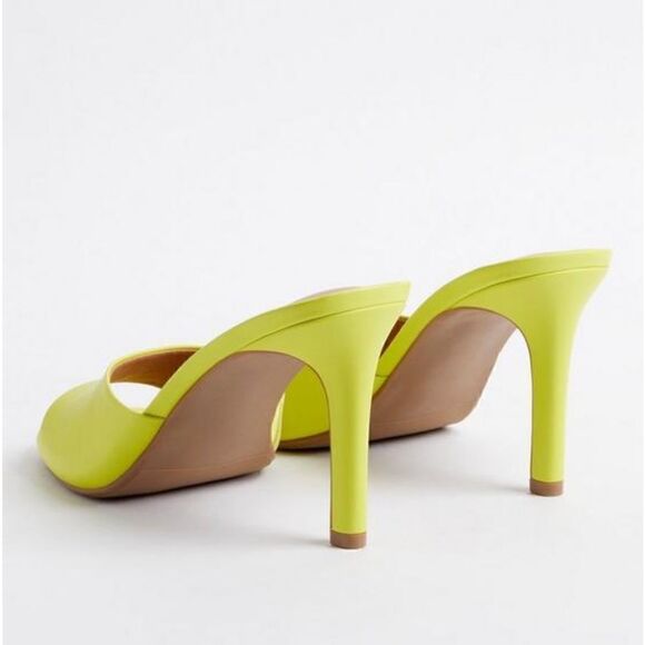 New TORRID stiletto heel wide width 8.5WW shoes slides mule bright - Picture 4 of 12